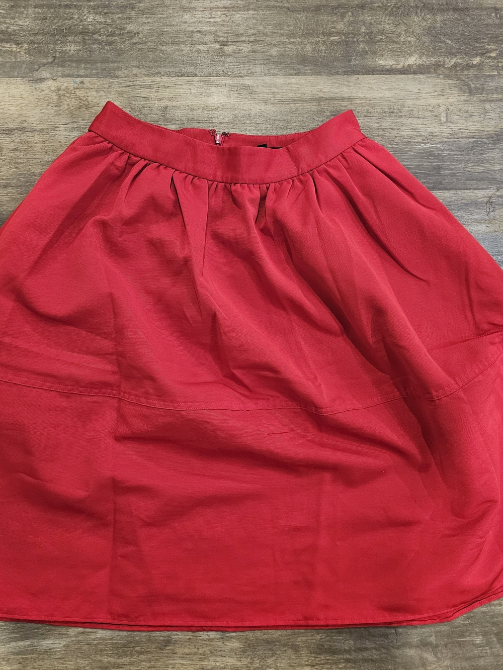 Express Bright Red Circle Skirt